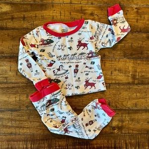 💥2/$20 Christmas Pajamas - 9-12 month baby PJs - Night Before Christmas🎄❄️